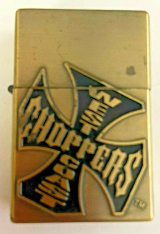 West Coast Choppers Cycle,  Gold/black 2006 Limited Edition Collectible Lighter