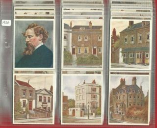 Historic Places From Dickens Classics - Hills - 1936 Cigarette Card Set (rv11)