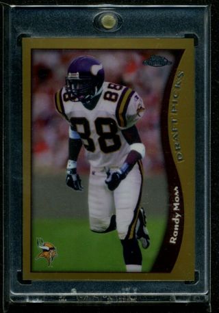 1998 Randy Moss Topps Chrome Rc Rookie.  Psa Candidate.