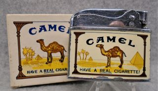 Vintage Camel Cigarettes Flat Advertising Lighter Lqqk