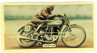 Norton Motorcycle Ardath Tobacco Cigarette Trade Card Speed No.  39 State Express