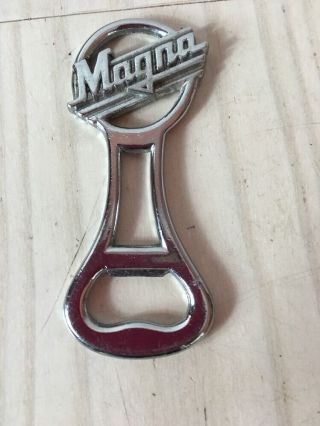 Rare Vintage Magna Cigarettes Chrome Metal Bottle Opener