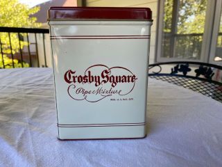 Vintage Crosby Square Pipe Mixture Tobacco Tin Kentucky Club 1lb Empty