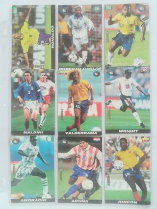 Fifa World Cup France 1998 Complete Set 150 Soccer Cards Peru Vintage Maradona