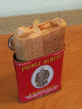 Prince Albert Tobacco Tin Can 1 1/2 oz vintage 
