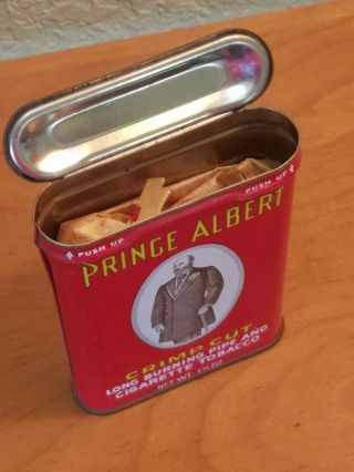 Prince Albert Tobacco Tin Can 1 1/2 oz vintage 