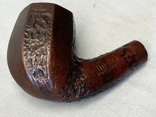 Vintage Rossi Moistless Carved Briar Wood Smoking Pipe Made In Italy Bn1k60