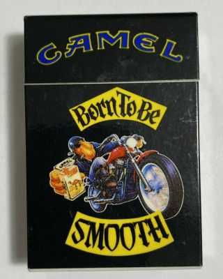 Vintage Camel Joe Born To Be Smooth Motorcycle Cigarette Lighter