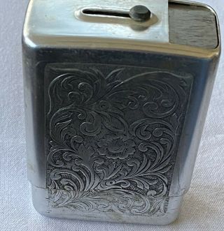 Vintage Silver Tone Metal 2 Piece Tobacco Cigarette Case Park Industries Usa