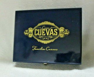 Casa Cuevas Toro Connecticut Navy Lacquered Wood Cigar Box -