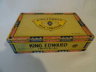 Vintage Empty Cigar Box King Edward Imperial A Swisher Product
