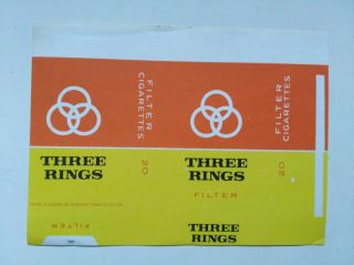 Opened Empty Cigarette Soft Pack - - 100 Mm - Nigeria - - Three Rings