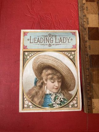 Vintage Cigar Label Leading Lady
