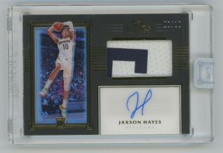 2019 - 20 Panini One And One Premium Rookie Auto Patch Jaxson Hayes Rc 6/10