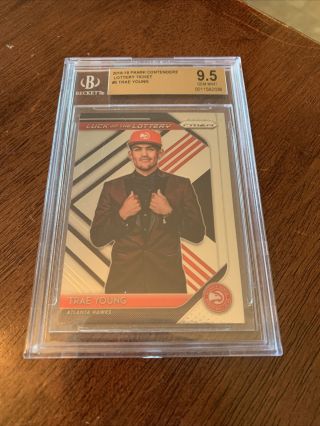2018 Prizm Trae Young Luck Of The Lottery Rookie/rc Bgs 9.  5 Gem Psa 10 ?