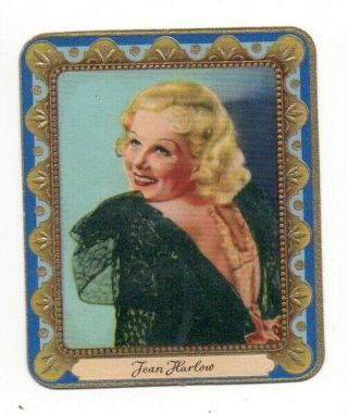 66 Jean Harlow 1934 Garbaty Film Star Series 2 Embossed Cigarette Card