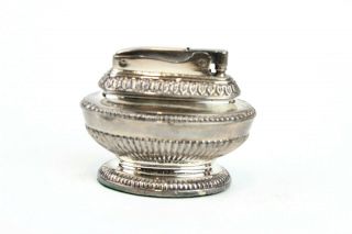 Vintage Ronson Queen Anne Silver Plate Table Lighter.