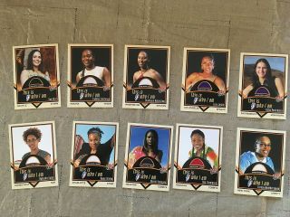 2003 Ultra Wnba Who I Am Jersey Card Complete Set Of 10 Cards Bird - Catchings
