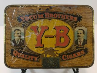 Vintage Tobacco Tin – Yocum Brothers Y - B Quality Cigars -
