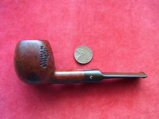 A Vintage Chip Carved Tobacco Smoking Pipe With 