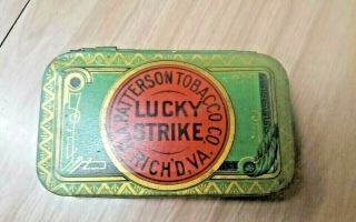 Lucky Strike Tobacco Tin Early 1900 
