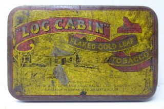 Vintage Tobacco Tin - Log Cabin Wills Australia Lambert & Butler Cigarette Tin