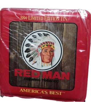 Red Man Chewing Tobacco 1994 Limited Edition Tin Collectible