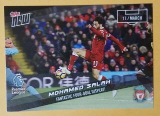 2017 - 18 Topps Now Premiere League Mohamed Salah 139