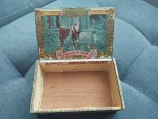 Romeo And Juliet Vintage Cigar Box