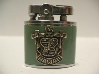Rare Vintage Willow Oval Automatic Cigarette Lighter Hawaii