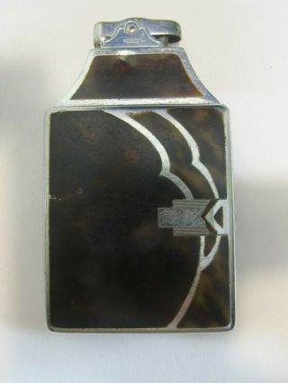 Vtg Ronson 20 Case Art Deco Cigarette Lighter Art Metal Pat.  6/15/1937