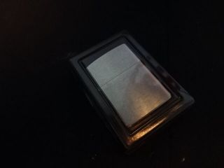 1996 Zippo Lighter Silver Tone Brush Finish With Case Made In Usa