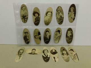 Really Old Cigarette Cards Carreras Oval Film Stars