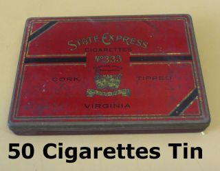 Cigarette Tin | State Express | No 333 | Circa 1949 | Big 50 Cig Size | ⭐⭐⭐