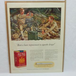 1941 Pall Mall Cigarette The American Tobacco Company Advertisement