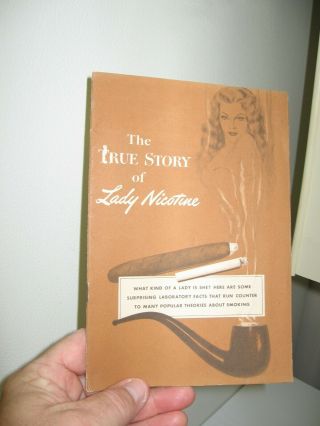 1942 The True Story Of Lady Nicotine By The Carl Henry Smoking Tobacco Co.  Ny