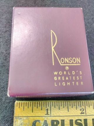 Vintage Ronson Lighter And Cloth Sack.  Awesome.