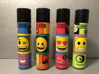 Rare Emojimix4 Clipper Lighter Set - Set Of Four