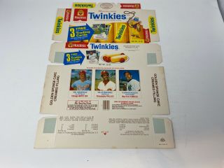 Vintage 1975 Hostess Twinkies Box Panel Thurman Munson,  Henderson & Montanez