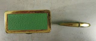 Vintage Princess Gardner Cigarette Flip Top Case & Matching Lighter - Green 3