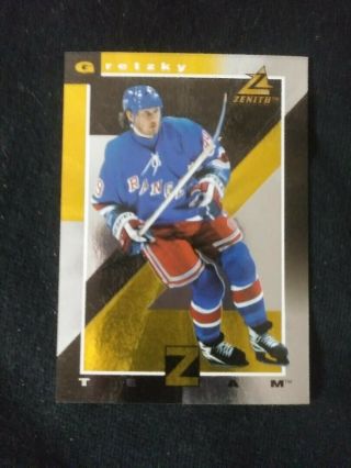 Wayne Gretzky Hockey Card 1998 Pinnacle Zenith Gold Z Team 2 Of 18
