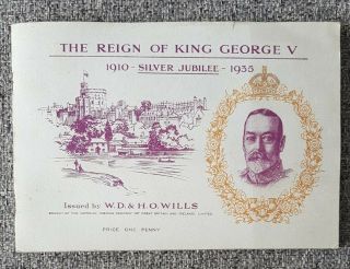 Cigarette Cards - Wills - The Reign Of King George V - In Official Album - Vg