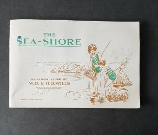 Cigarette Cards - Wills - The Sea - Shore - In Official Album.