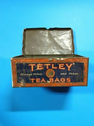 Vintage Tin - Tetley Tea Bags Tin