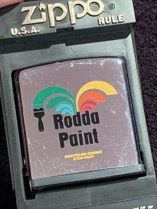 Vintage Zippo Tape Measure / Rule - Rodda Paint - In The Box
