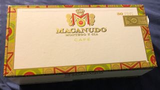 Macanudo Montego Y Cia Cafe Empty Cigar Box