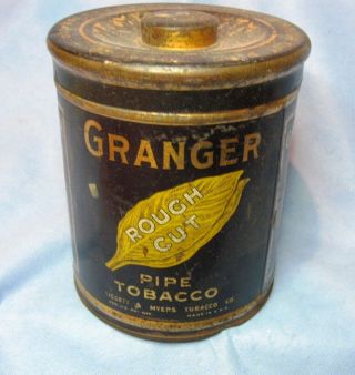 Vintage Granger Rough Cut Pipe Tobacco Advertising Tin (liggett & Myers)