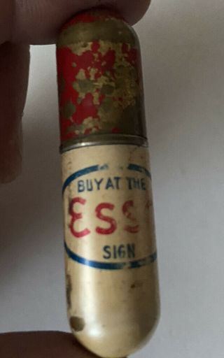 Vintage Esso Cigarette Lighter Bullet - Shape Cigarette Lighter 2 1/4 Inches Tall