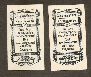 NAZIMOVA CARD REAL PHOTO VINTAGE 1930s CINEMA STARS 2