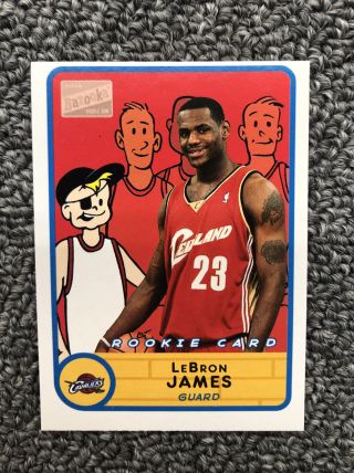 2003 - 04 Topps Bazooka Lebron James Mini Rc Cavs Heat Lakers Rookie Card No.  276